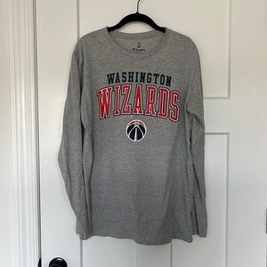 NBA Washington Wizards Basketball Fanatics Grey Long Sleeve Size M